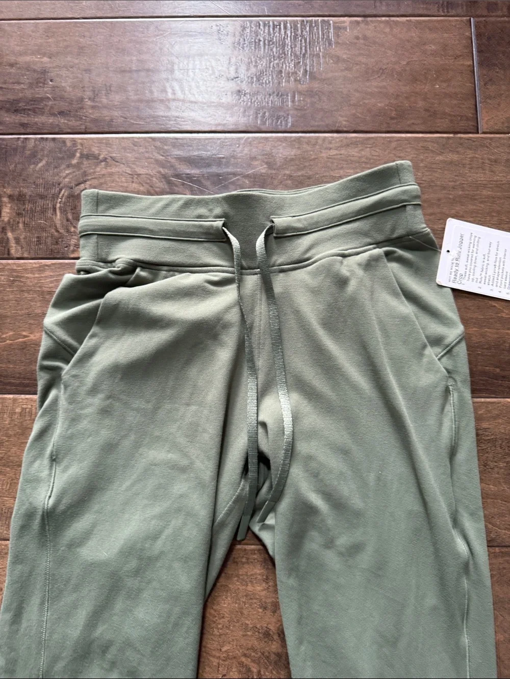 Lululemon Ready to Rulu High-Rise Jogger Crop Woman's Girl Green Twill 2 NWT